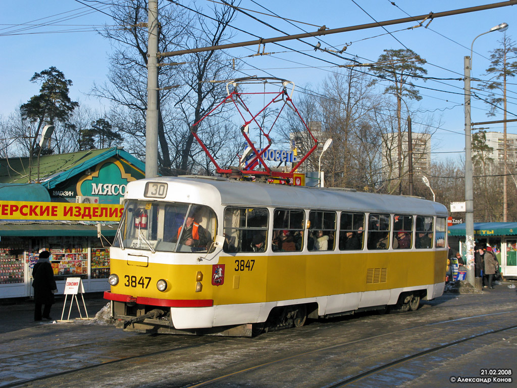 Москва, Tatra T3SU № 3847 Москва, Tatra T3SU № 3847