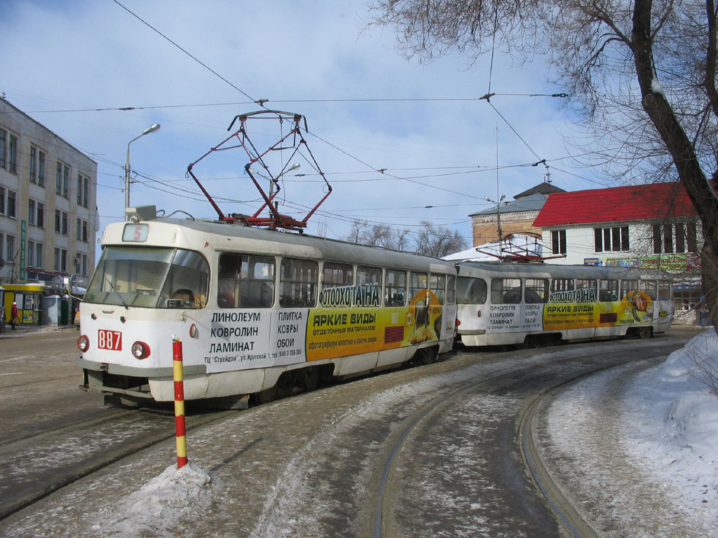 Самара, Tatra T3SU № 887; Самара — Конечные станции и кольца (трамвай)