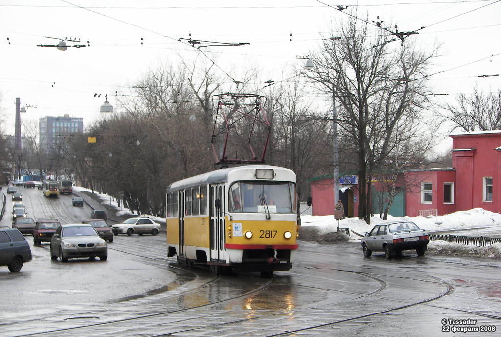 Москва, Tatra T3SU № 2817
