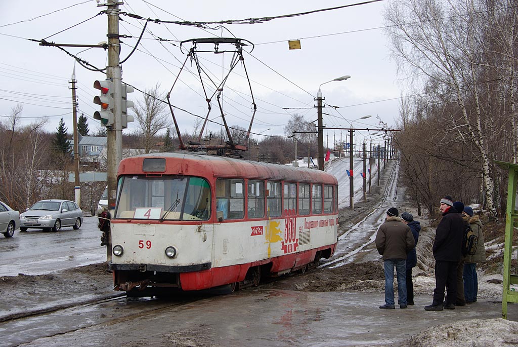 Тула, Tatra T3SU № 59; Тула — Трамвайная линия на Косую Гору