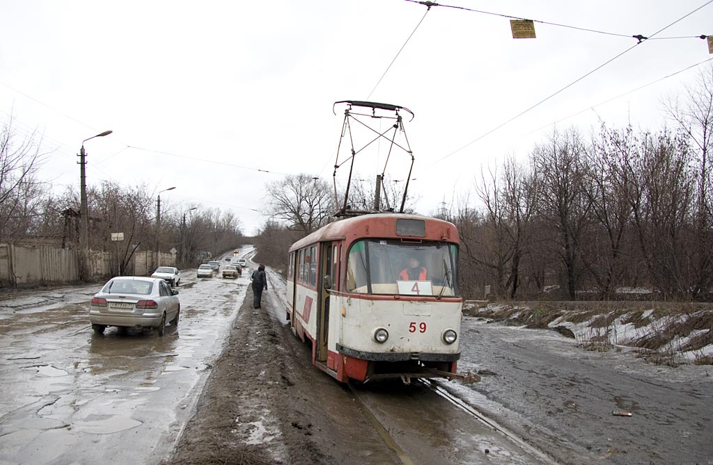 Тула, Tatra T3SU № 59; Тула — Трамвайная линия на Косую Гору