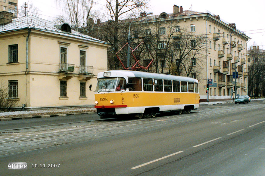 Maskava, Tatra T3SU № 1536