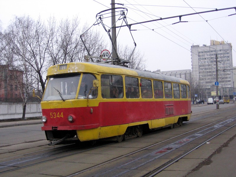 Киев, Tatra T3SU (двухдверная) № 5344