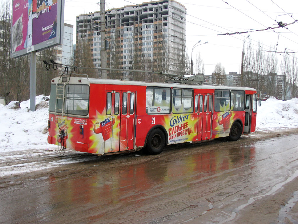 Самара, ЗиУ-682В [В00] № 21; Самара — Конечные станции и кольца (троллейбус)