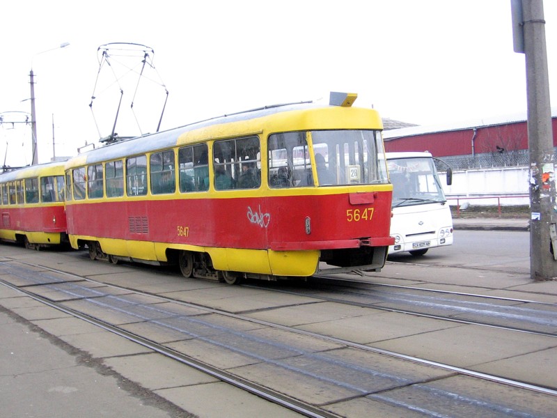 Киев, Tatra T3SU № 5647