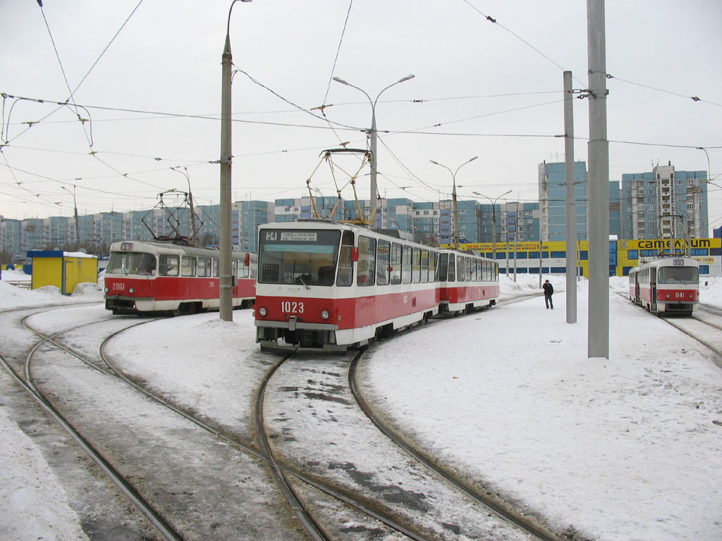 Самара, Tatra T6B5SU № 1023; Самара, Tatra T3SU (двухдверная) № 1141