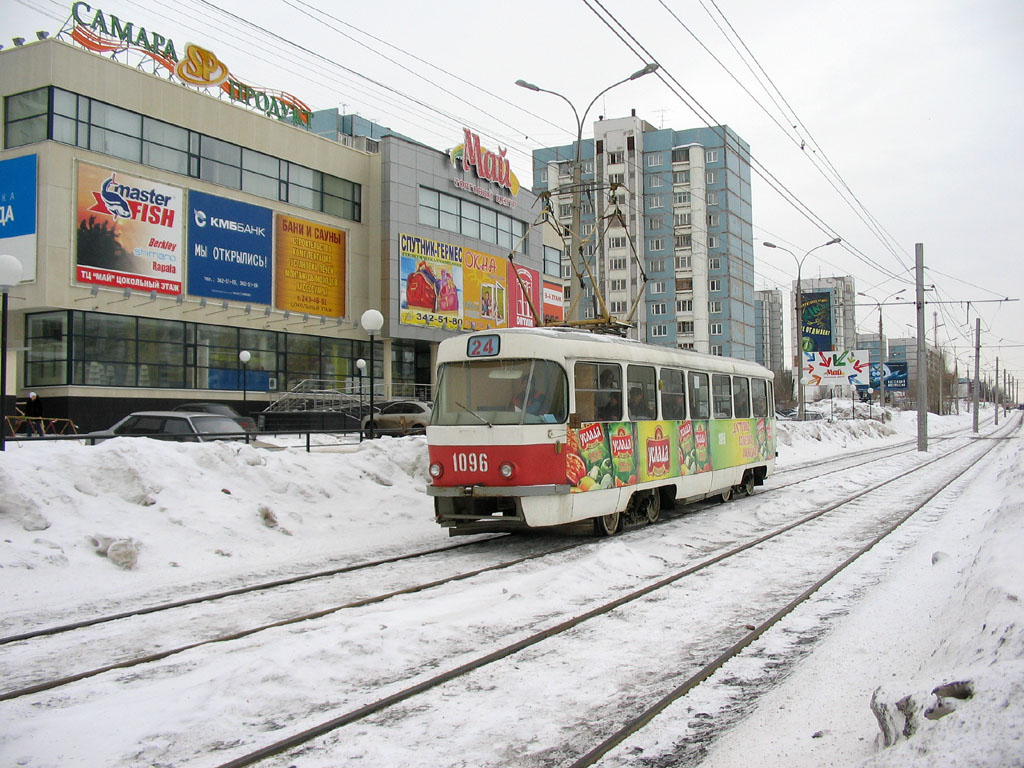 Самара, Tatra T3SU (двухдверная) № 1096