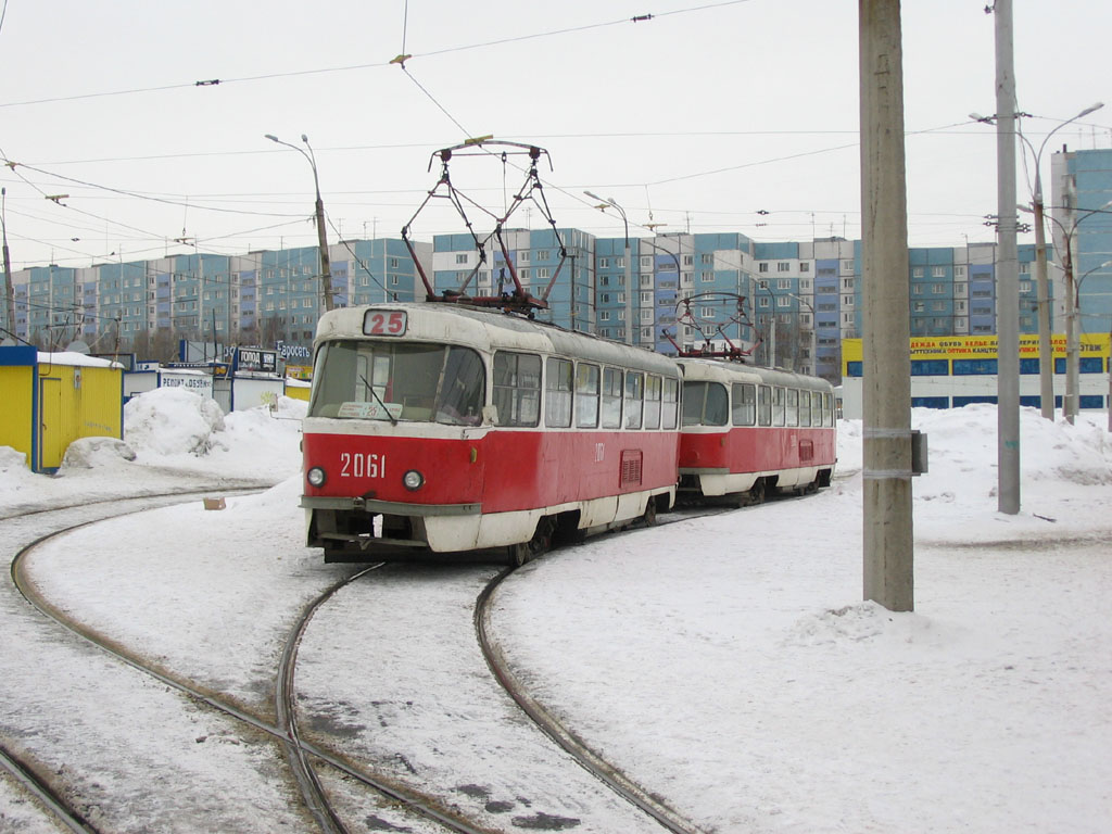 Самара, Tatra T3SU (двухдверная) № 2061; Самара — Конечные станции и кольца (трамвай)