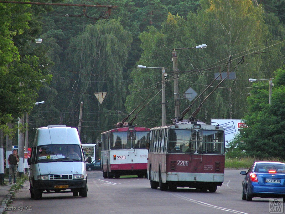 Житомир, ЗиУ-682В-012 [В0А] № 2286; Житомир, ЗиУ-682В [В00] № 2230