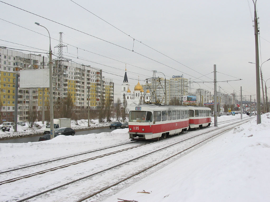 Самара, Tatra T3SU (двухдверная) № 1135