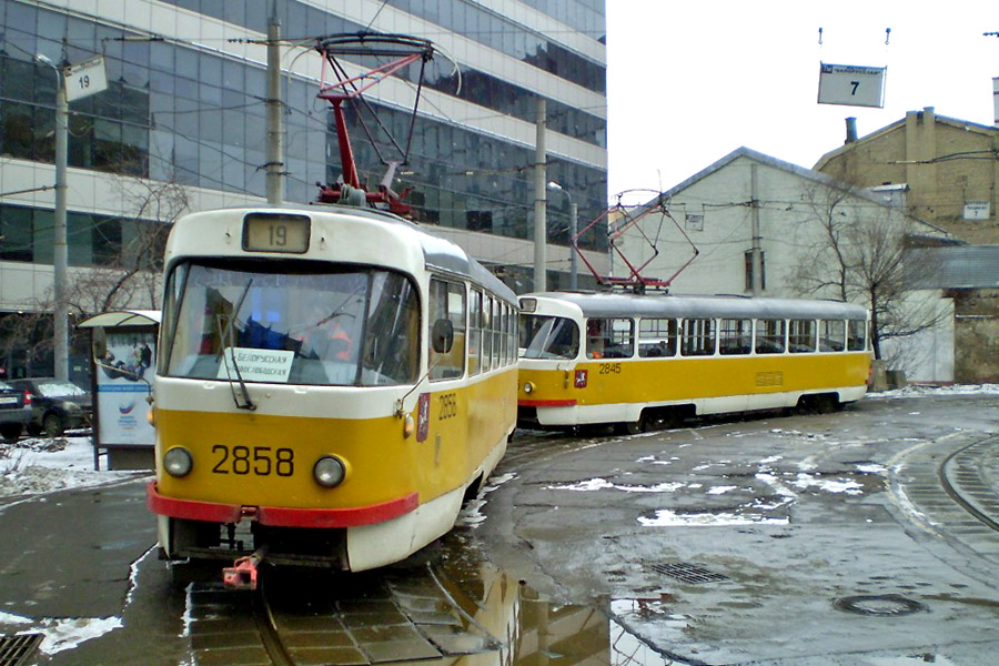 Москва, Tatra T3SU № 2858