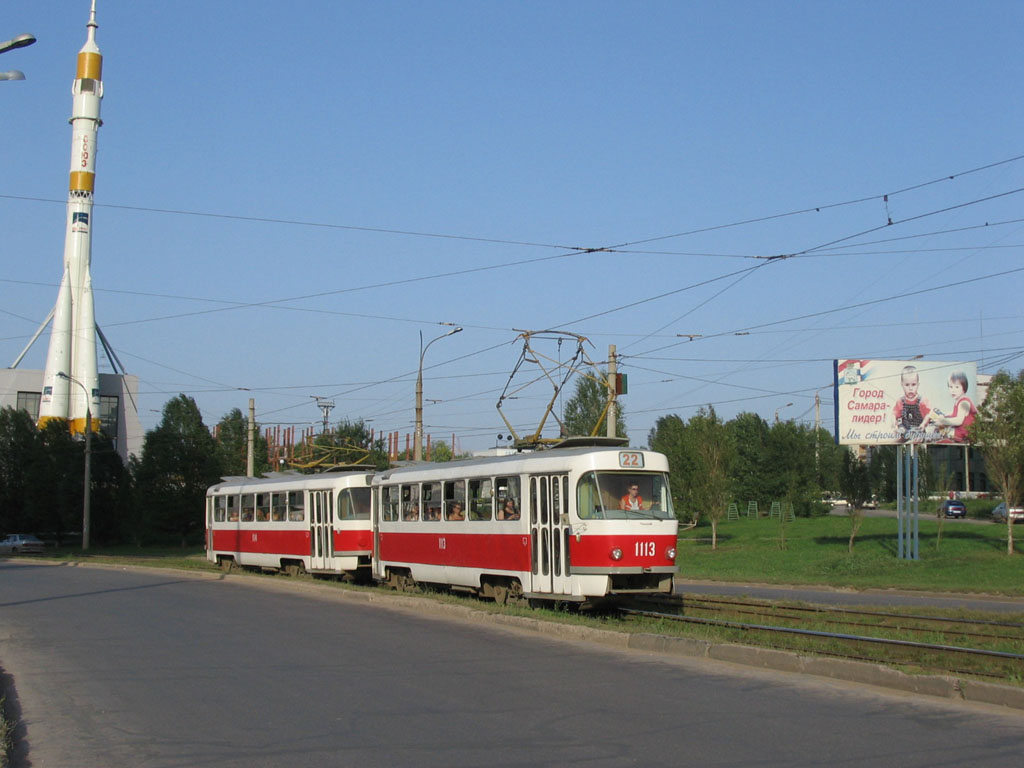 Самара, Tatra T3SU (двухдверная) № 1113