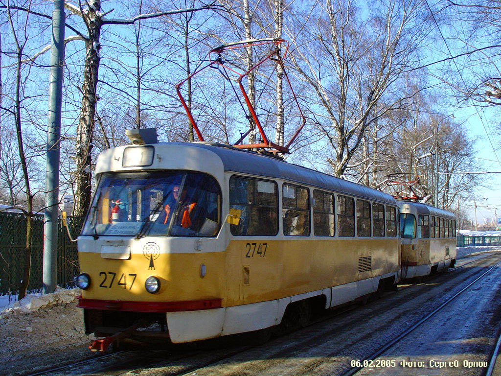 Москва, Tatra T3SU № 2747