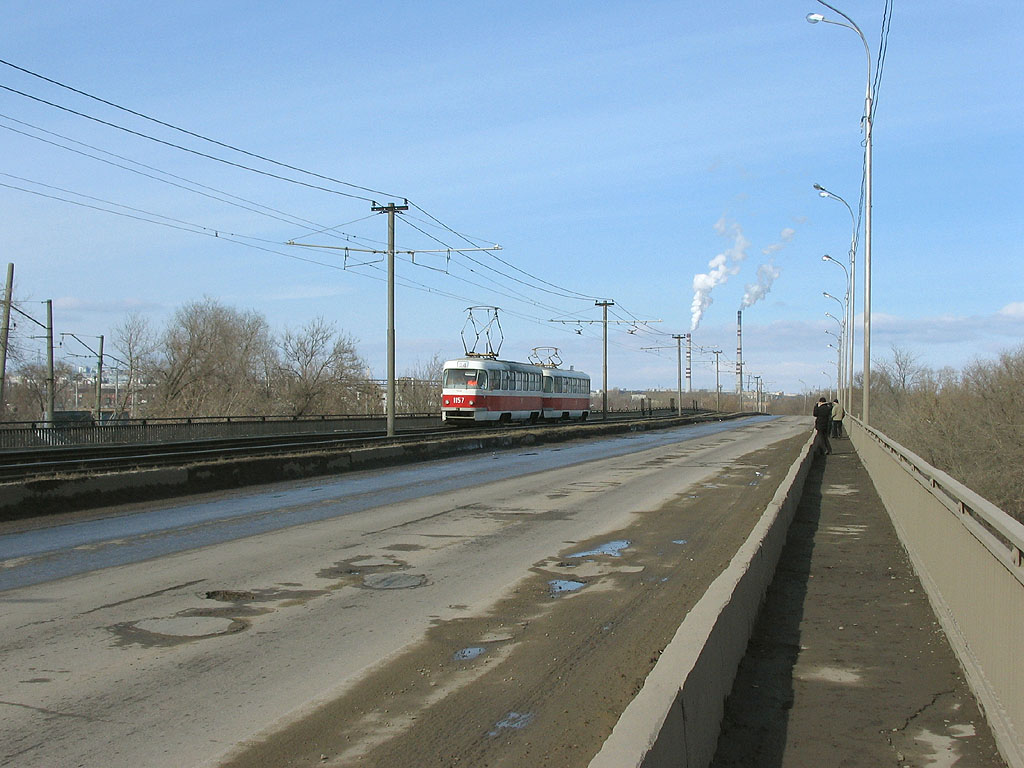 Самара, Tatra T3SU (двухдверная) № 1157; Самара — Трамвайные линии