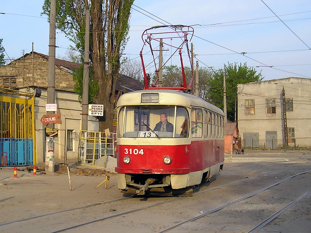 Одесса, Tatra T3SU (двухдверная) № 3104
