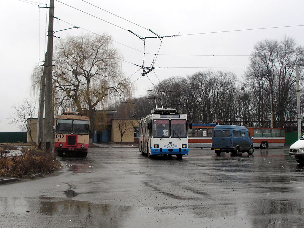 Bila Tserkva, KTG-1 # 042; Bila Tserkva, YMZ T2 # 001; Bila Tserkva — Miscellaneous photos Bila Tserkva, KTG-1 # 042; Bila Tserkva, YMZ T2 # 001; Bila Tserkva — Miscellaneous photos