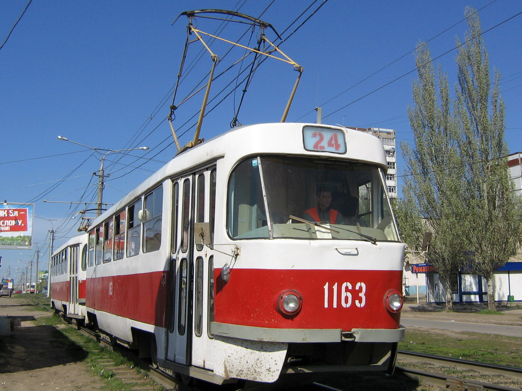 Самара, Tatra T3SU (двухдверная) № 1163