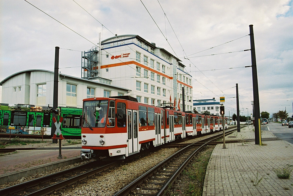 Эрфурт, Tatra KT4D-Z № 405; Эрфурт — Тройники Tatra KT4D+KT4D+KT4D