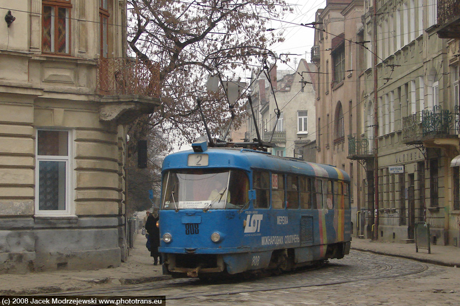 Львов, Tatra T4SU № 808