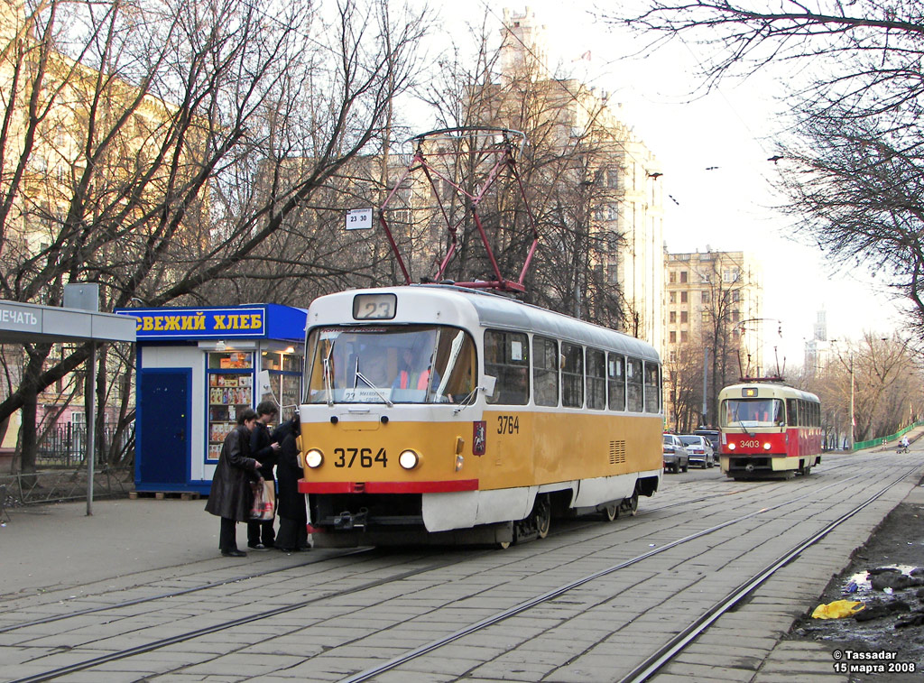 Москва, Tatra T3SU № 3764 Москва, Tatra T3SU № 3764