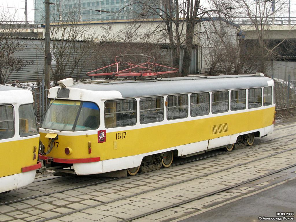 Москва, Tatra T3SU № 1617