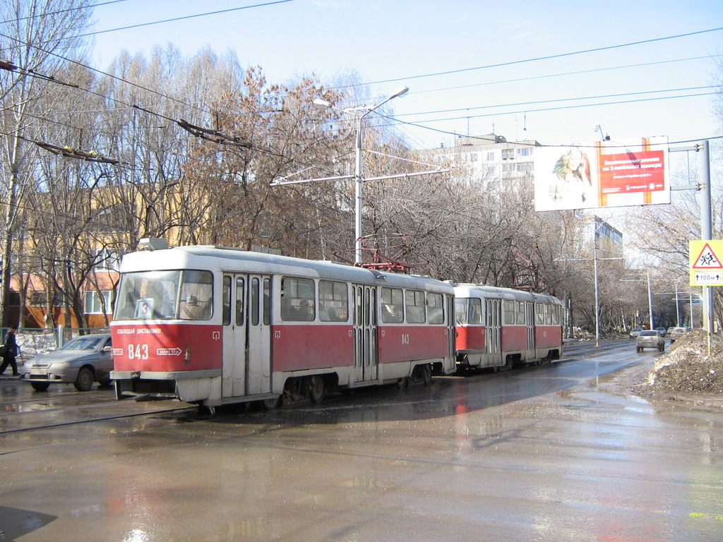 Самара, Tatra T3SU № 843