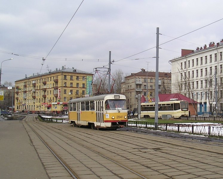 Москва, Tatra T3SU № 2841