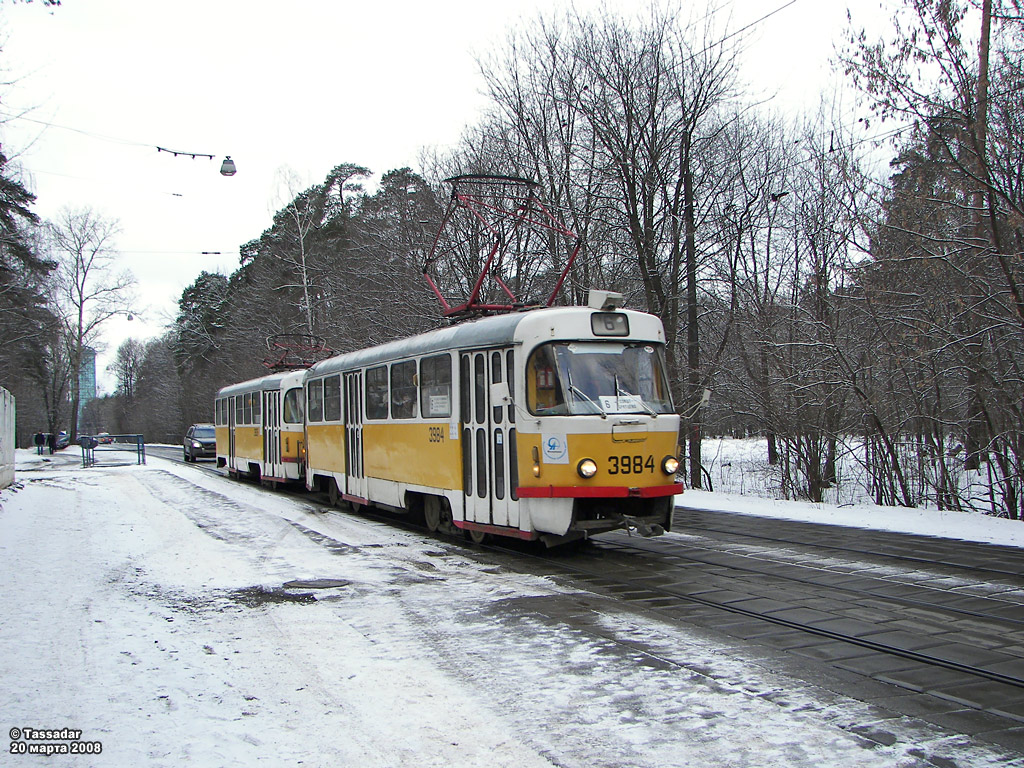 Москва, Tatra T3SU № 3984