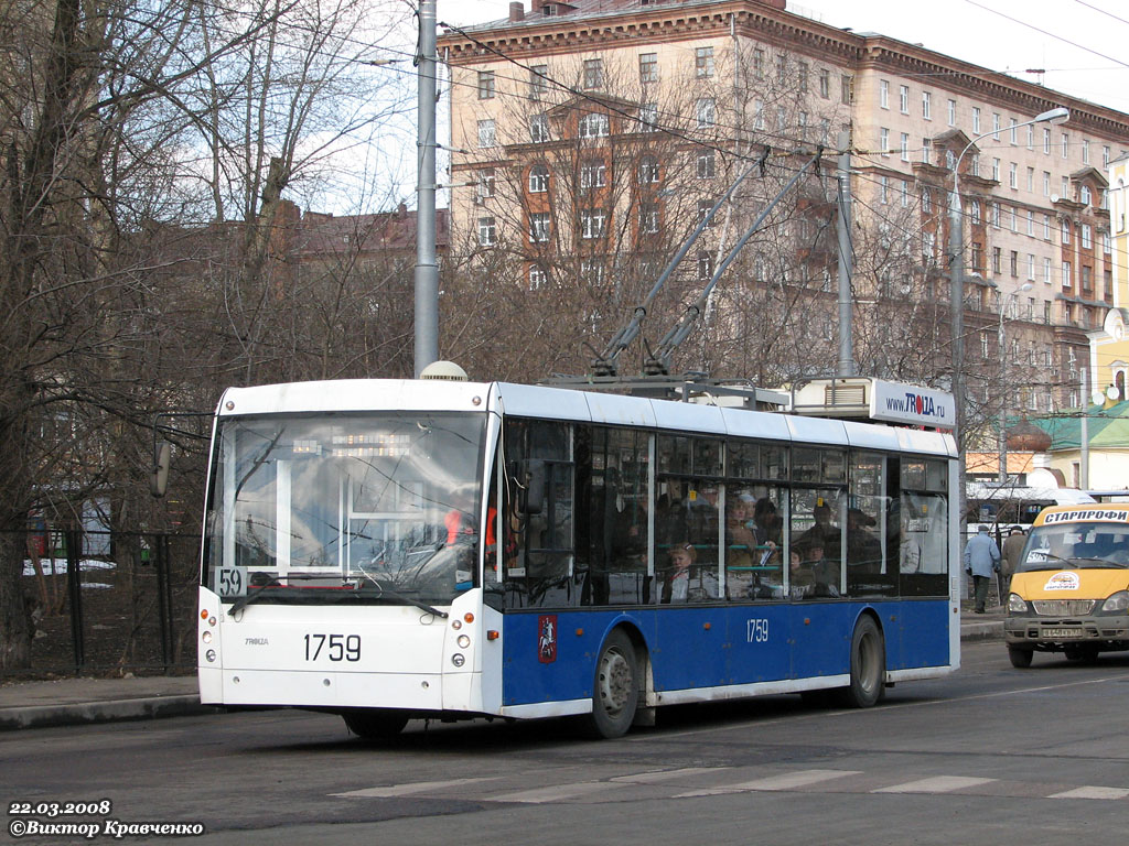 Москва, Тролза-5265.00 «Мегаполис» № 1759