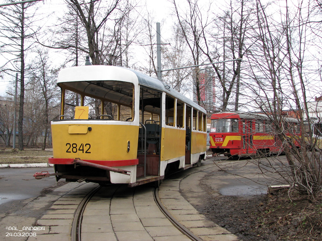 Москва, Tatra T3SU № 2842