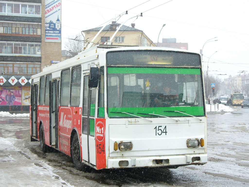 Вологда, Škoda 14TrM (ВМЗ) № 154
