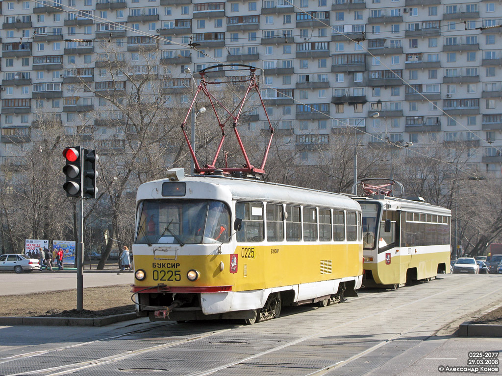 Москва, Tatra T3SU № 0225