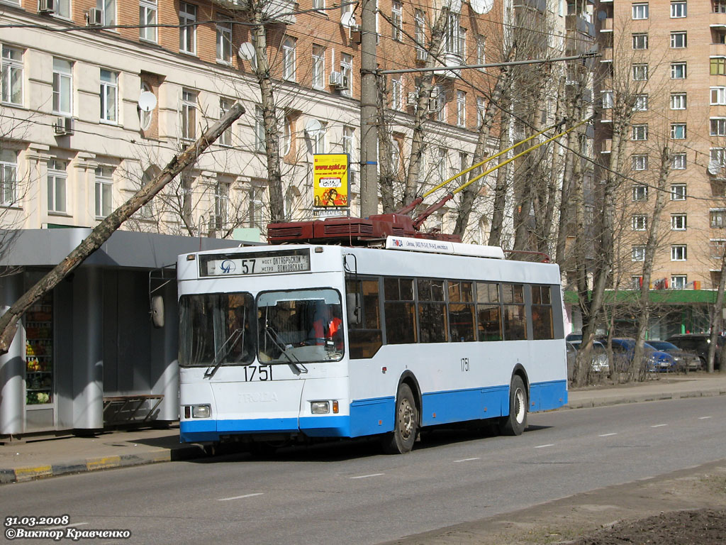 Москва, Тролза-5275.05 «Оптима» № 1751