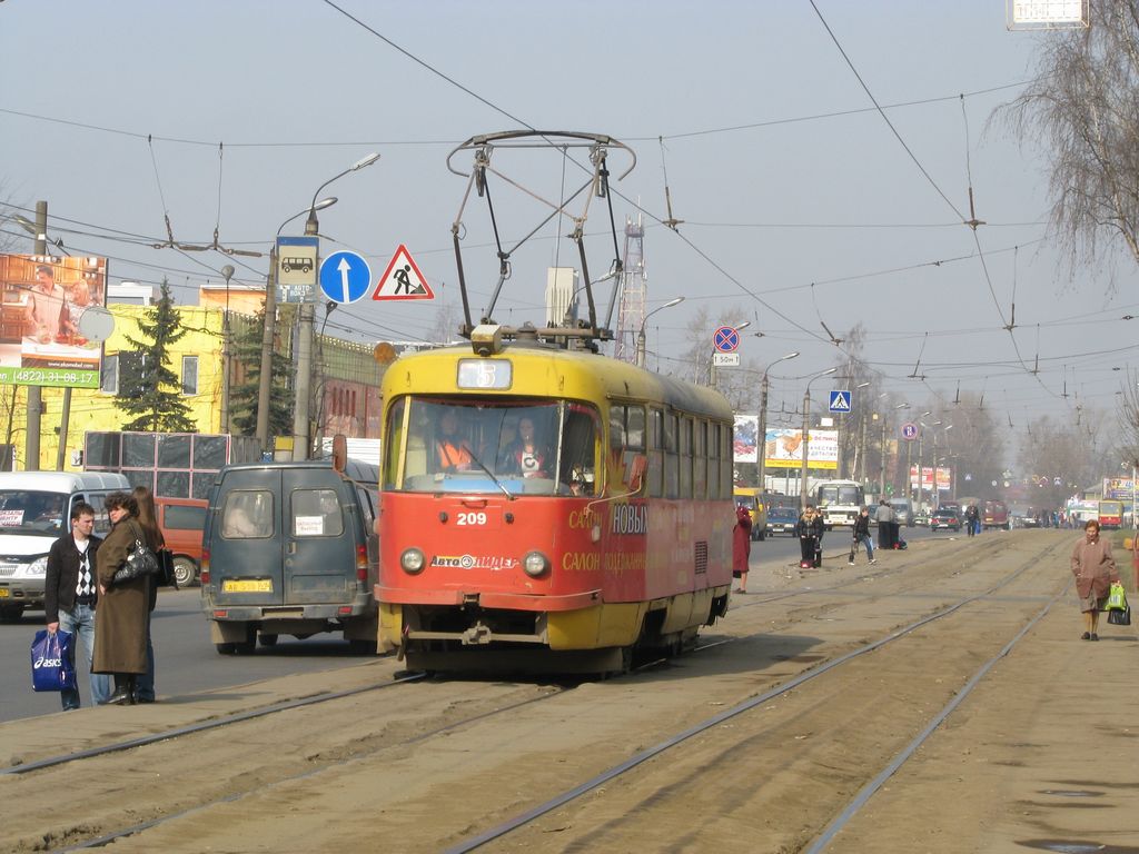 Тверь, Tatra T3SU № 209; Тверь — Трамвайные линии: Московский район