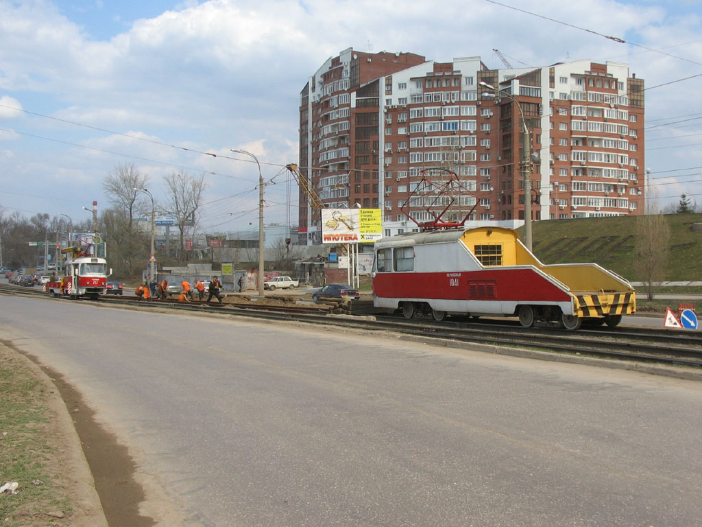 Самара, Tatra T3SU (двухдверная) № 1041; Самара — Строительство и ремонты трамвайных линий