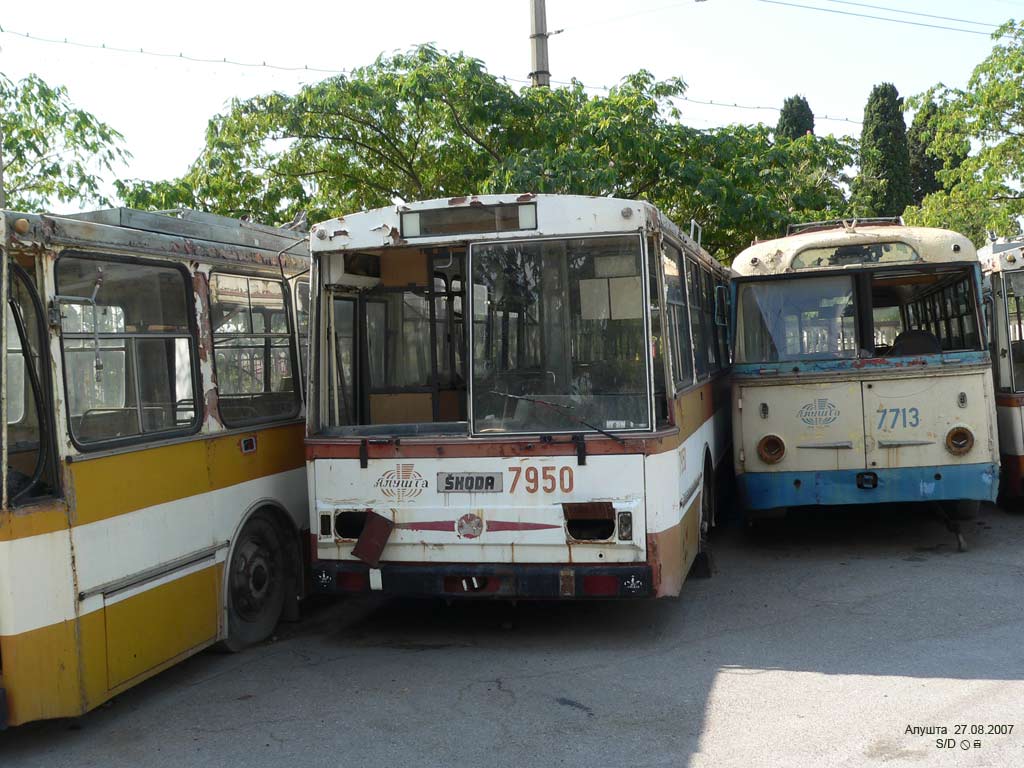 Crimean trolleybus, Škoda 14Tr06 # 7950; Crimean trolleybus, Škoda 9TrH27 # 7713