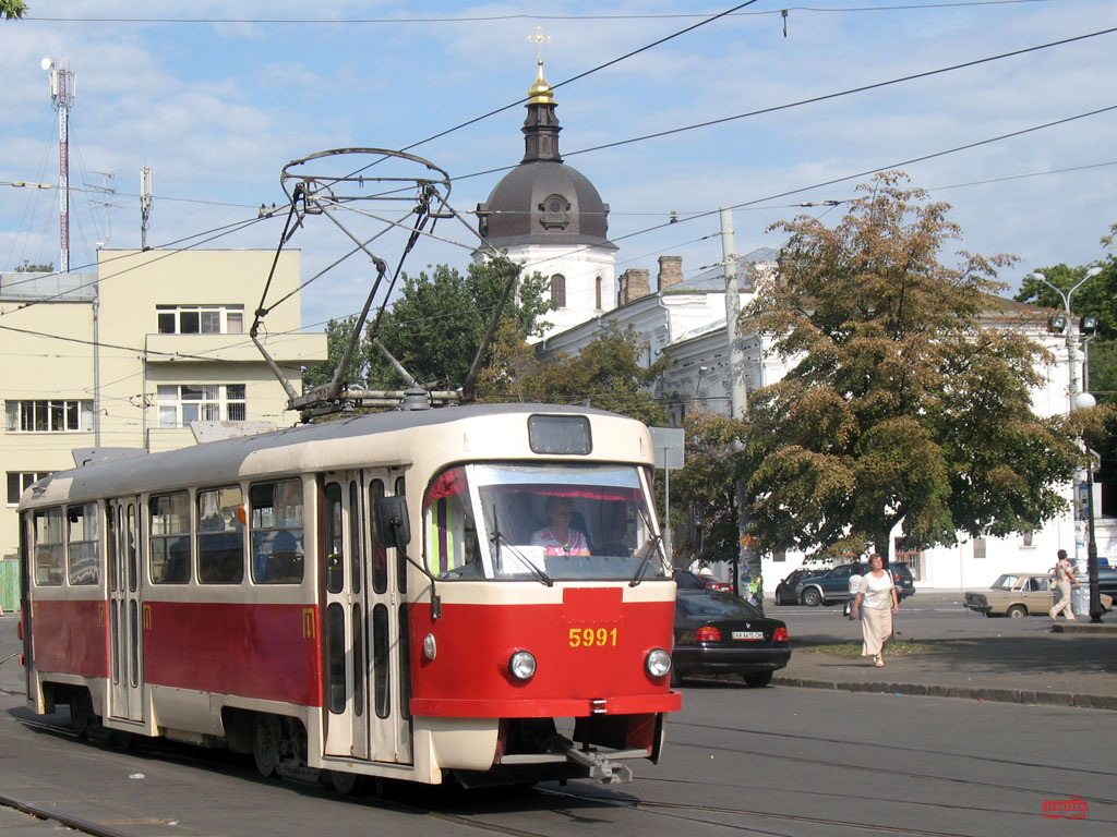 Киев, Tatra T3SU № 5991; Киев — Трамвайные линии: Закрытые линии