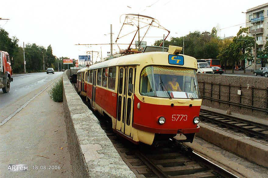 Volgograd, Tatra T3SU # 5773; Volgograd — Tram lines: [5] Fifth depot — Tram rapid transit