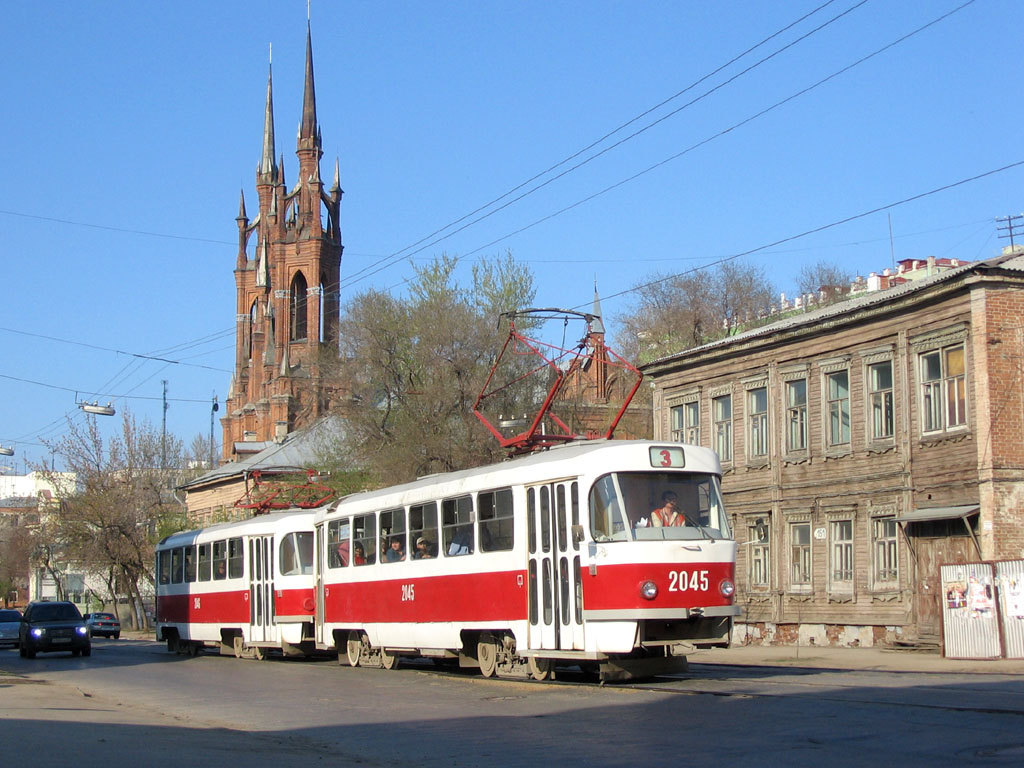 Самара, Tatra T3SU (двухдверная) № 2045 Самара, Tatra T3SU (двухдверная) № 2045
