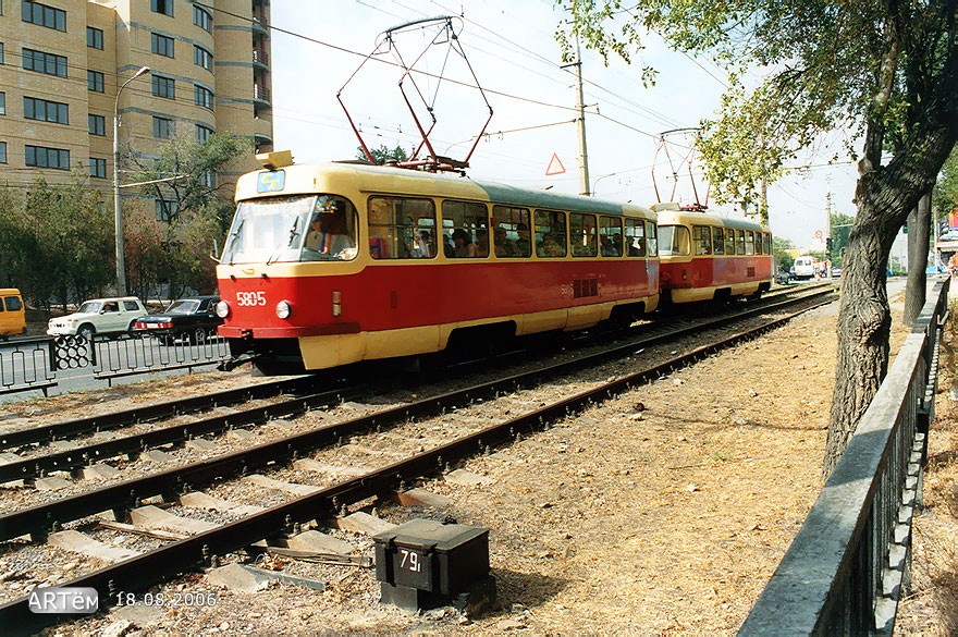 Волгоград, Tatra T3SU № 5805; Волгоград, Tatra T3SU № 5806