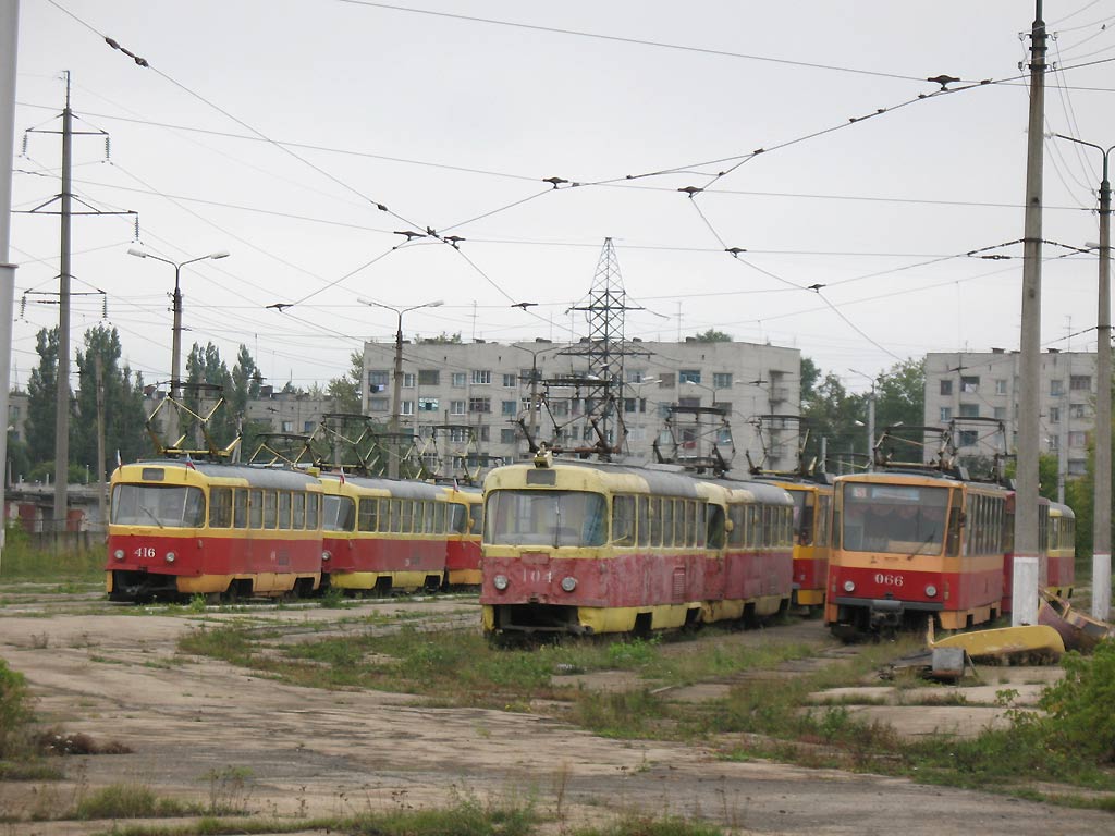 Курск, Tatra T3SU № 416; Курск, Tatra T3SU № 104; Курск, Tatra T6B5SU № 066