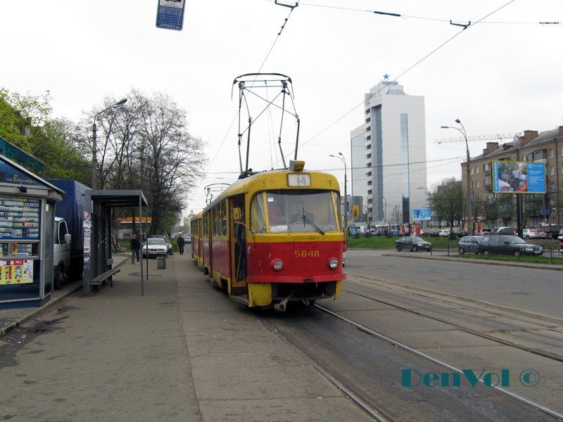 Киев, Tatra T3SU № 5848