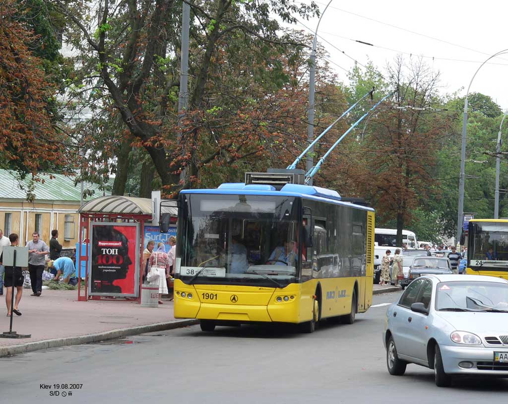 Киев, ЛАЗ E183D1 № 1901 Киев, ЛАЗ E183D1 № 1901