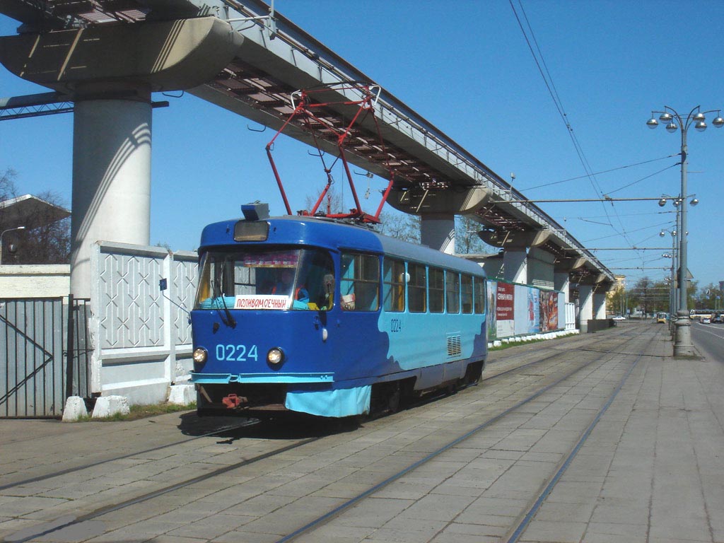 Москва, Tatra T3SU № 0224