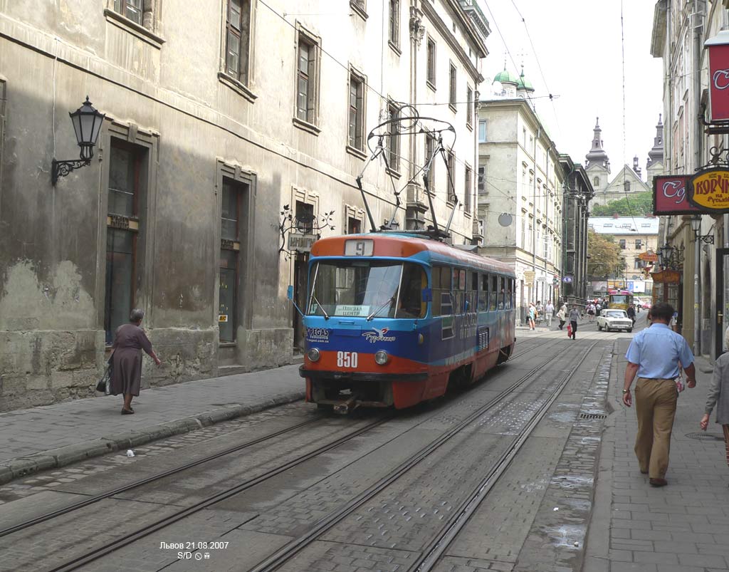 Львов, Tatra T4SU № 850