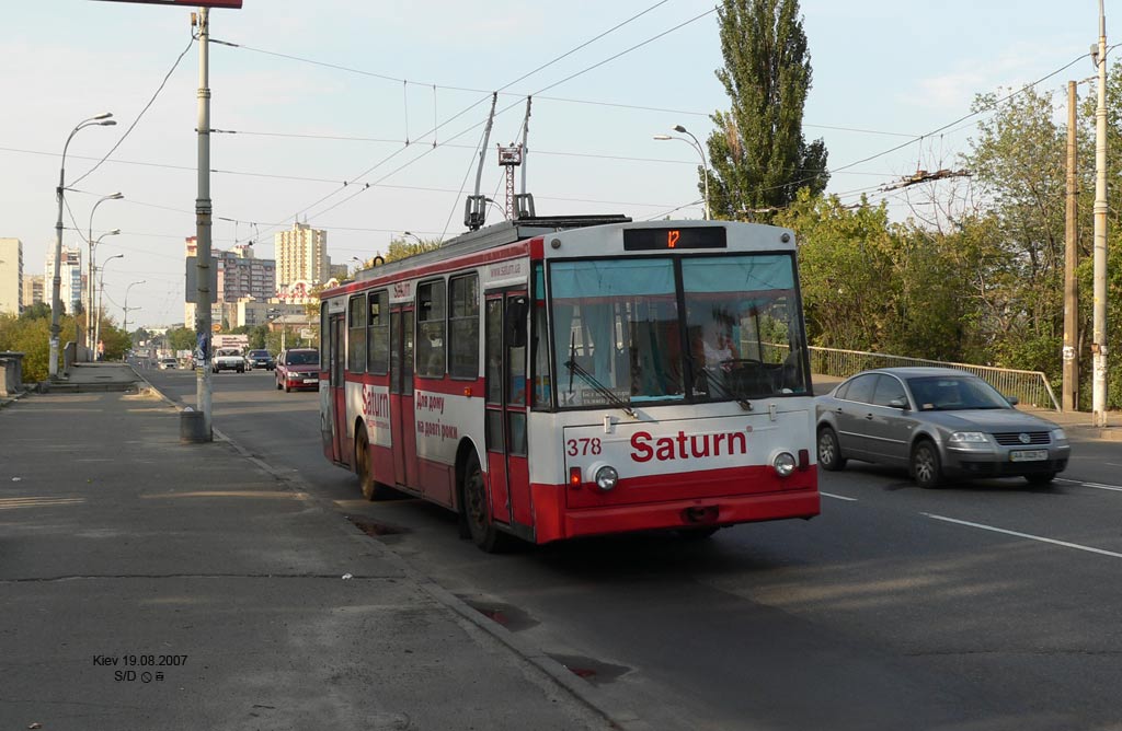 კიევი, Škoda 14Tr02/6 № 378