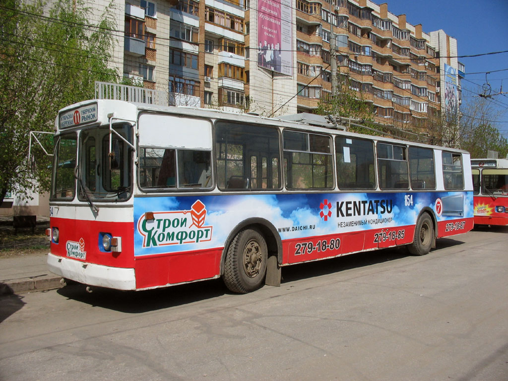 Самара, ЗиУ-682В-012 [В0А] № 854; Самара — Конечные станции и кольца (троллейбус)