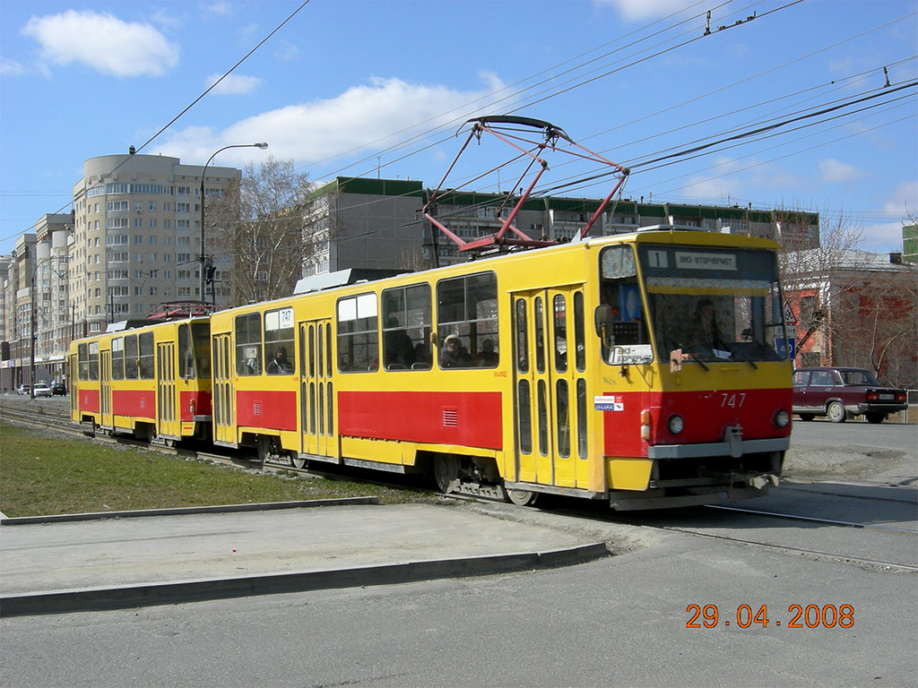 Екатеринбург, Tatra T6B5SU № 747