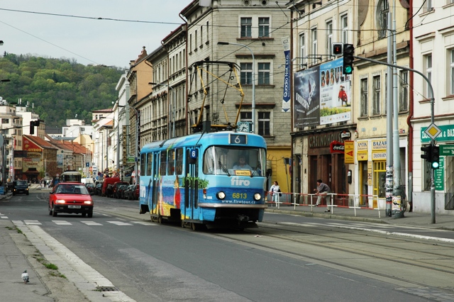 Прага, Tatra T3 № 6813