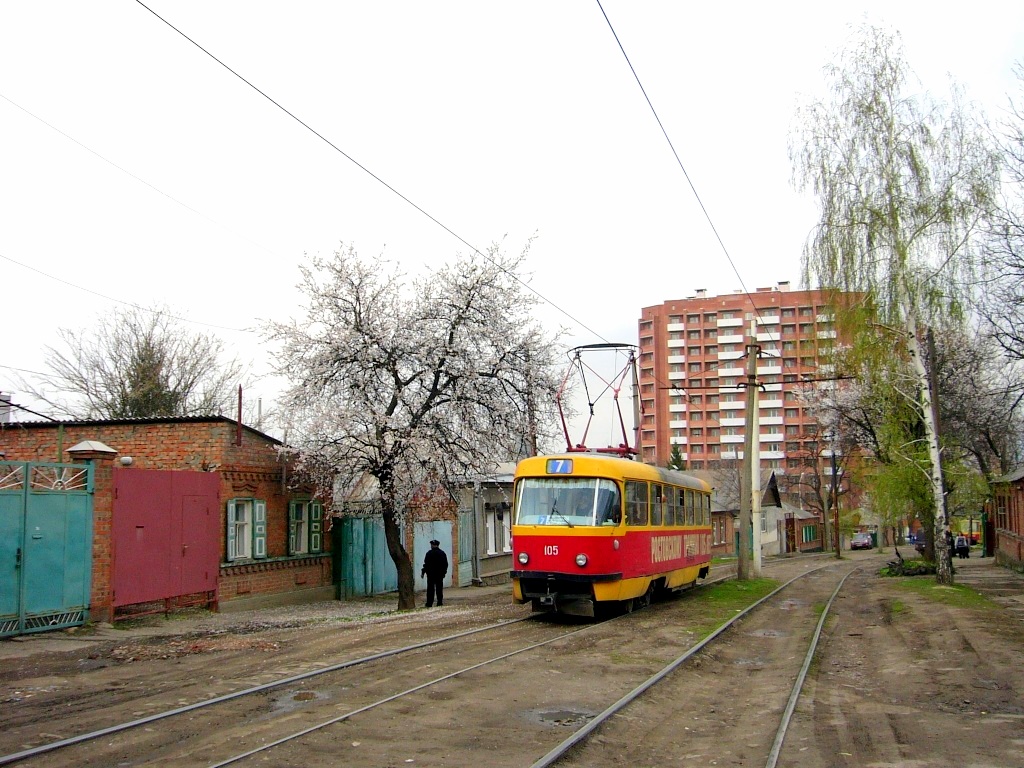 Ростов-на-Дону, Tatra T3SU (двухдверная) № 105